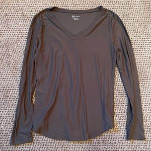 NOBO V-Neck Long Sleeve-Dark Green